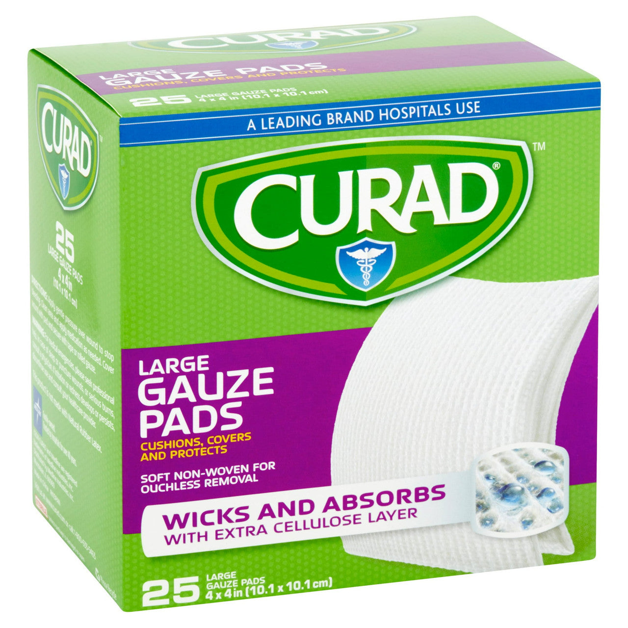 Curad Pro Gauze Pads, 4 X 4 Inches - 25 Ea